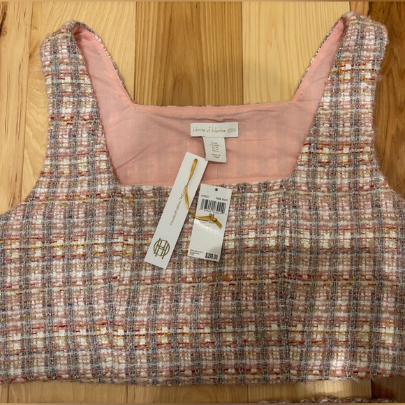 House of Harlow 1960 Pixie Dust Tweed Mini Skirt Set - Picture 2 of 8